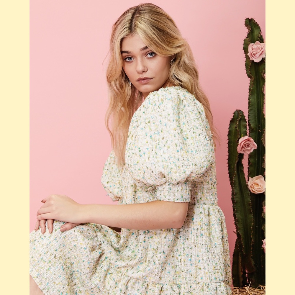 SISTER JANE CONFETTI TWEED MINI DRESS